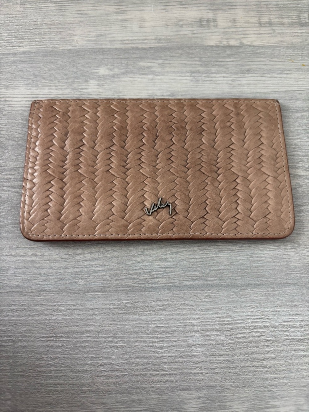 AVA LEATHER CARD HOLDER FOR WOMEN WITH JACQUARD DETAIL